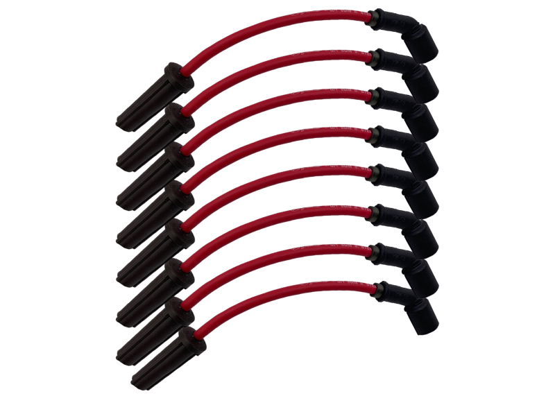 Chevrolet LT1 Spark Plug Wire Sets - Granatelli Motor Sports - Hi-Perf Coil-Near-Plug, Straight Boot - Red - `14-`23 Chevrolet LT1 Spark Plug Wire Sets - Granatelli Motor Sports - Hi-Perf Coil-Near-Plug, Straight Boot - Red - `14-`23
